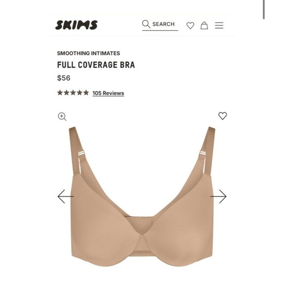 SKIMS SMOOTHING INTIMATES FULL COVERAGE BRA SIZE 34B NWT $56 - Picture 7 of 10